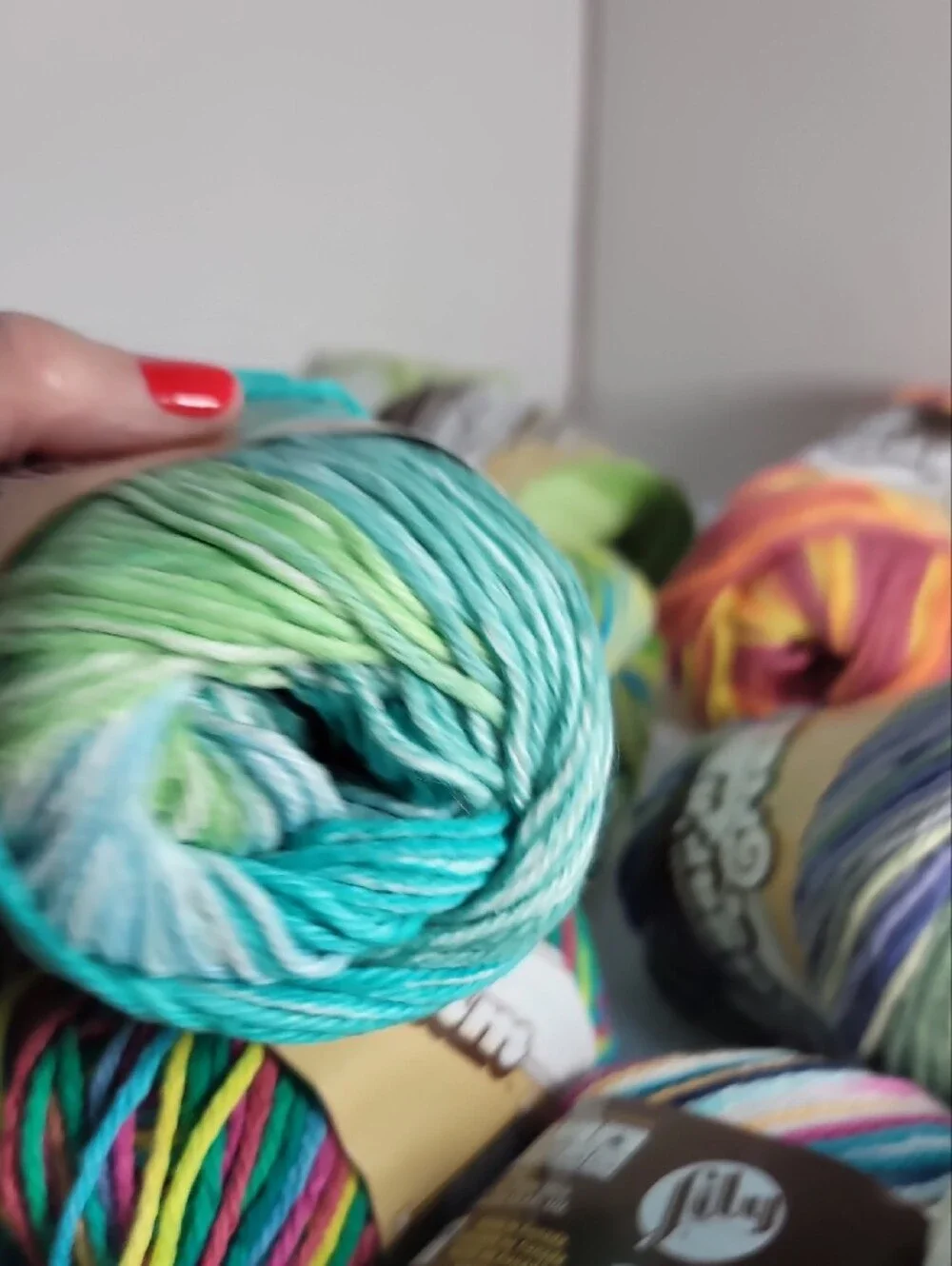 lion brand / Lily cotton here huge